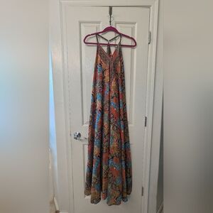 Colorful Paisley Maxi Dress